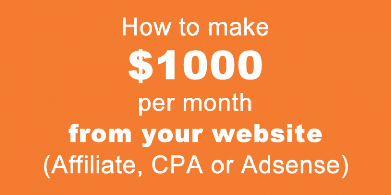 how many page views to make $1000 per month