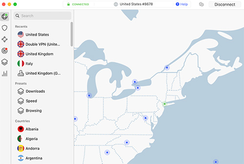 Nord VPN Search Google USA