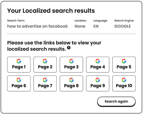 brightlocal google search results
